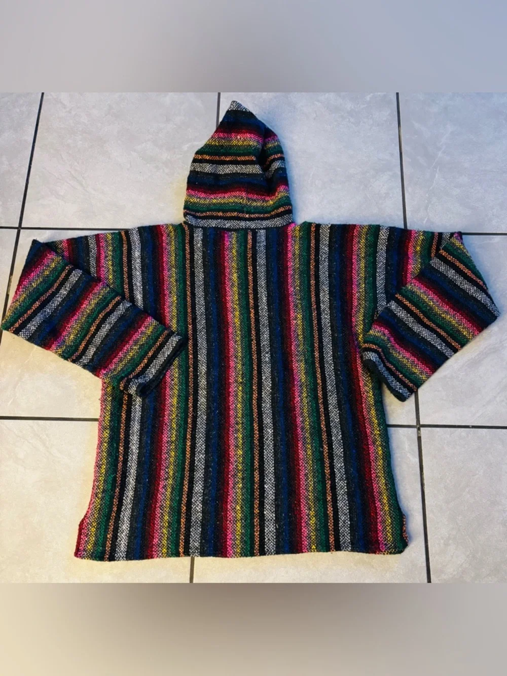 Vintage Baja Hoodie “Drug Rug” - Picture 2 of 9